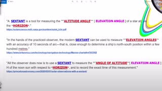 The Nautical sextant - Flat Earth