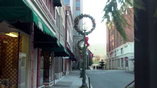 Downtown Roanoke, Virginia on Christmas Day, 2014