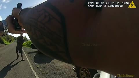 Maui Police Department releases body cam of a machete wielding suspect prior to fatally shooting him