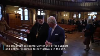 King Charles Opens Welcome Center For Ukrainian Refugees