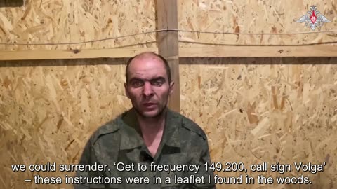 Captured AFU serviceman tells how instructions from a leaflet helped him surrender