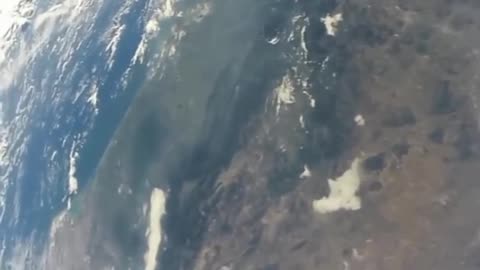 The view international space station toward Earth