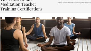 Online Meditation Teacher Training Course