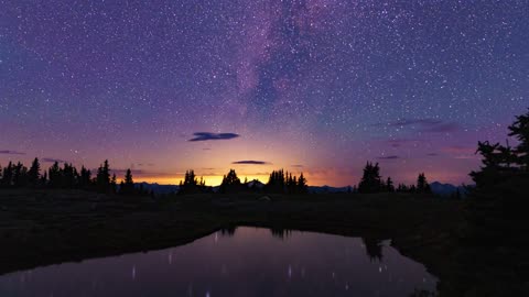 Time lapse of Starry Night - Copyright Free Reusable Stock Video HD