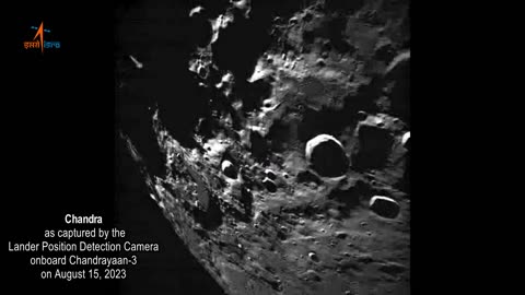 Chandra as imaged by Lander Position Detection Camera