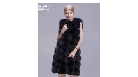ZARORIN Faux Fur Vest Fashion Faux Fur Coats Women Sleeveless Long fur Jacket Gilet Fourrure