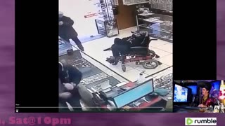 Ever seen a guy rob a store with his feet?