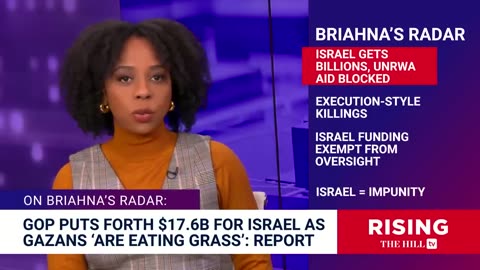Briahna Joy Gray: Double Standard for Israel'sGENOCIDAL War Crimes as UNRWA LosesCRITICAL Funding