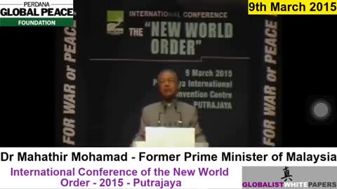 Former Prime Minister Of Malaysia Whistleblows On New World Order