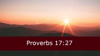 One Minute Proverbs 17 Devotional -- February 17, 2023