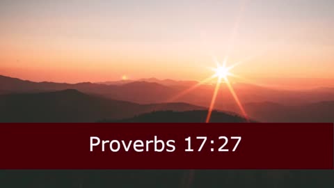 One Minute Proverbs 17 Devotional -- February 17, 2023