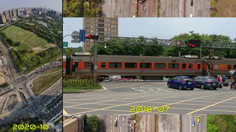 Urban development, Kaohsiung underground railway corridor 🇹🇼 (2020-10) {aerial}