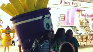 Ocean City NJ at night summer Jilly's fries mascot