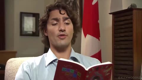 Trudeau reads - How The Prime Minister Stole Freedom in this deep fake video