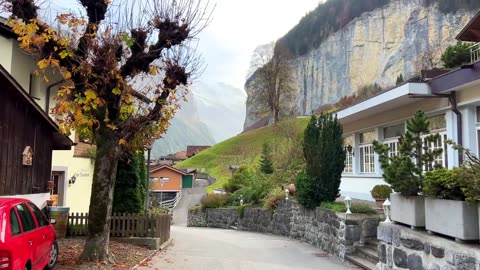 Lauterbrunnen, Switzerland walking tour60fps - A paradise on Earth