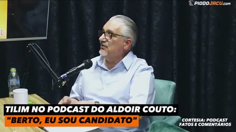 Laranjeiras: “Berto, eu sou candidato”, revela Tilim em podcast