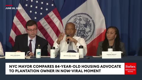 VIRAL MOMENT- NYC Mayor Eric Adams Compares 84-Year-Old Holocaust Survivor To 'Plantation' Owner