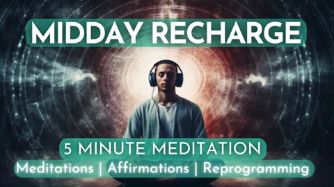 5 Minute Midday Recharge | Stress & Anxiety Reset | Calm Your Racing Thoughts