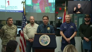 Governor Ron DeSantis Gives Update on Hurricane Idalia From Tallahassee Florida