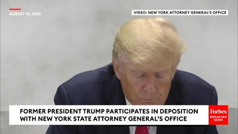 : Former President Trump Gives Deposition To New York State Attorney General's Office.