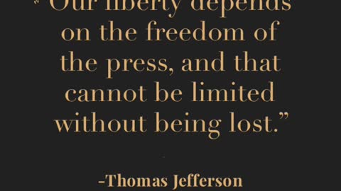 Our liberty depends on the freedom of the press