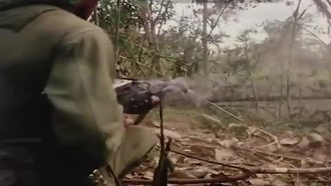 🔫 Vietnam War | Private Milton L. Cook Provides Suppressing Fire with M60 | 1967 | RCF