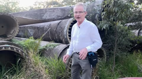Dumped turbine blades QLD, Australia