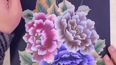 Acrylic painting ll flower making