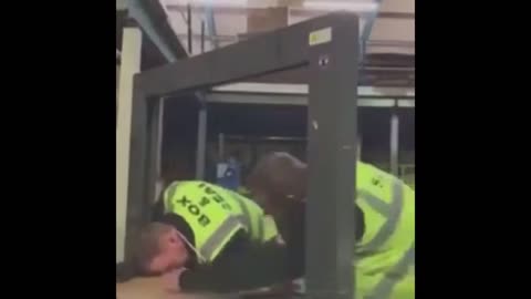 Worker Gets Himself in a Tight Spot: Trapped in a Packaging Machine | Fails of the Week