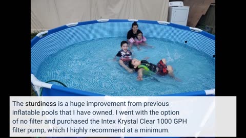 Skim Reviews: INTEX 28200EH 10ft x 30in Metal Frame Pool