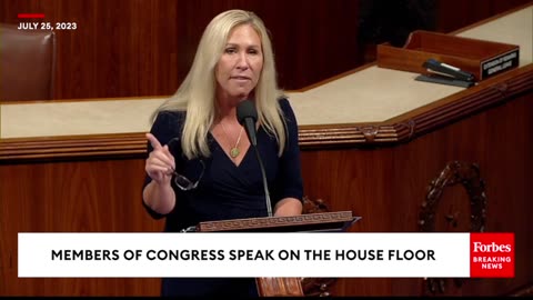 BREAKING NEWS Marjorie Taylor Greene Brings FBI FD-1023 Form To House Floor, Demands Impeachment