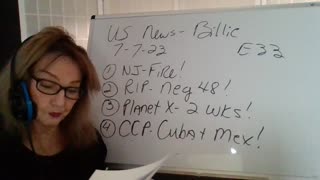 0723 Pwr Grid-TX! NJ Fire! RIP Neg 48! Planet X - 2 Wks! CCP- Cuba + Mex US -Billie E33