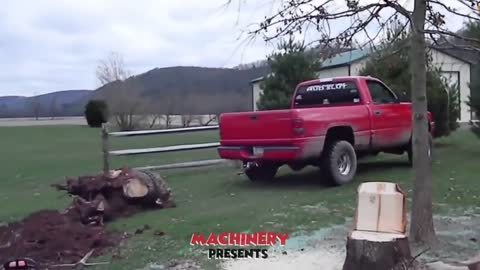 Top10 Dangerous Skills Tree Stump Removal With Tractors & Trucks! Amazing Compilation!!