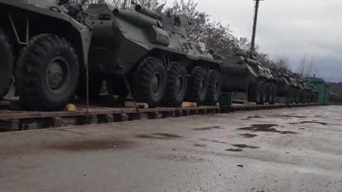 A batch of new BTR-82A, BTR-80K, armored medical and recovery vehicles