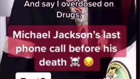 Michael Jackson last call before he got killed watch this