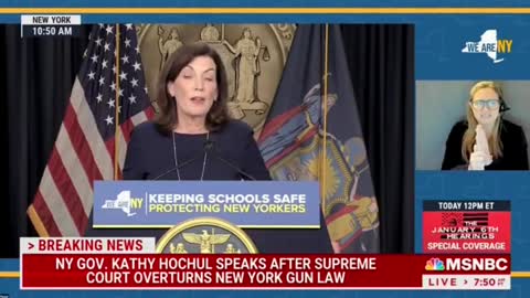 NY Gov Kathy Hochul Uses the "Muskets" Excuse for Gun Control After a Major Blow From SCOTUS