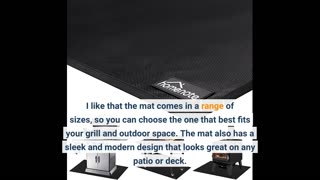 Buyer Comments: Cvtayn Large Under Grill Mat 60 ×42 Inch for Outdoor Charcoal, Smokers, Gas Gri...