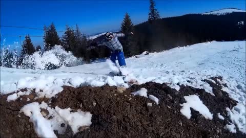 Snowboarding fun