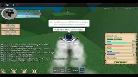 ROBLOX - One Piece Golden Age - All Plume Plume Moves