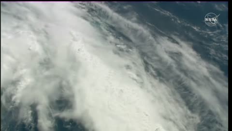 International Space station passes over hurricane Idalia