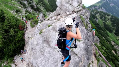 hiking in the alps hiking in austria Via ferrata Wilder Kaiser