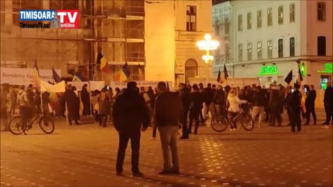 Timișoara 8 noiembrie 2020. Protest contra restricțiilor covid. Marius Mioc