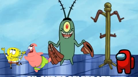 SpongeBob And Patrick Are Pretending To Be Imposters While Plankton Celebrates Trump Losing