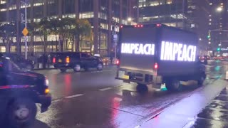 Trucks seen around NYC with 'Impeach' signs