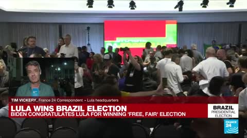 'This is a fraud': Bolsonaro's supporters react after leftist Lula wins Brazil vote • FRANCE 24