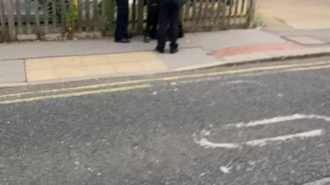 London police arresting a 12 year old the public went crazy