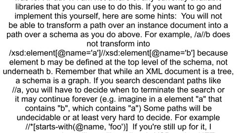 Can I validate an XPath expression against an XML schema