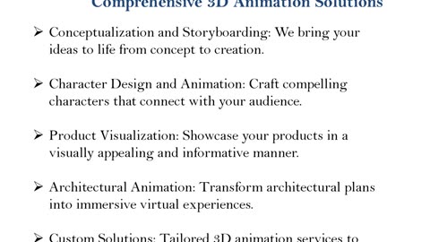 3d animation services