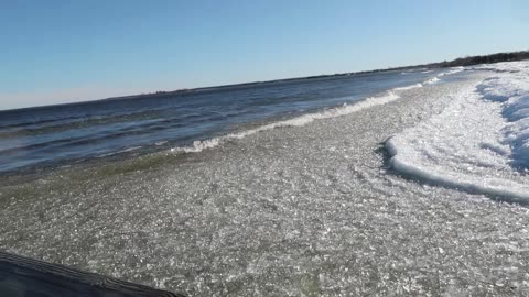 Ice Waves at Thunder Bay