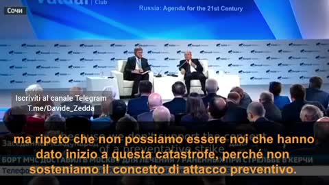 ⚠️Russia , Putin: Se attaccheranno, sarà catastrofe globale, non avranno tempo di pentirsi